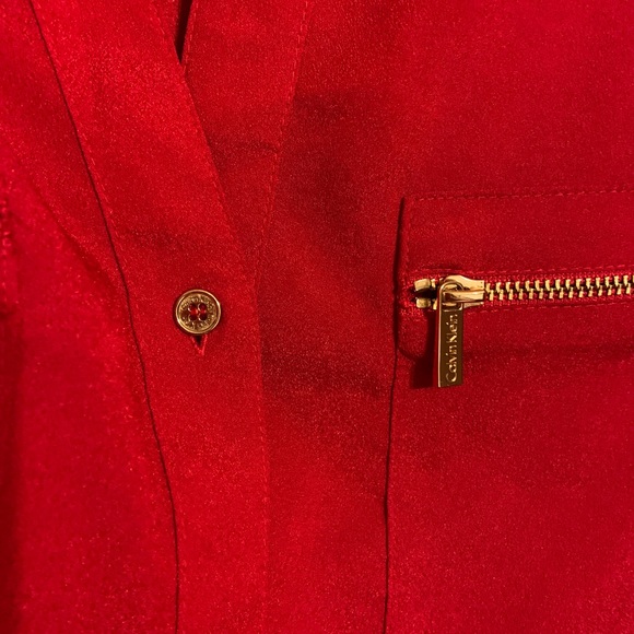 Red Calvin Klein blouse size m - Picture 5 of 5